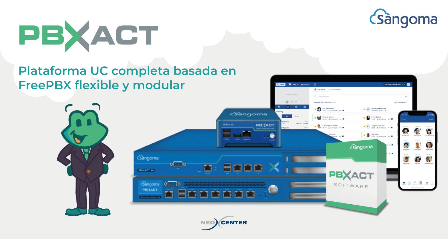 Sangoma Mexico Neocenter FreePBX PBXact SBC